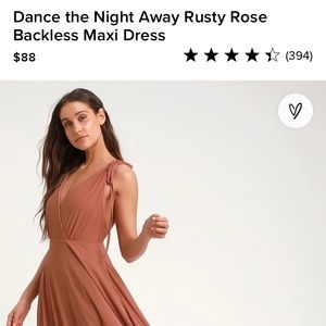 Lulu’s dance the night away dress in rusty rose